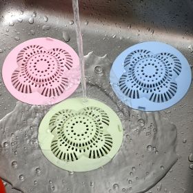 1pc Shower Drain Cover; Bathtub Hair Catcher Stopper; Drain Strainers For Kitchen Sink Bathroom Tub