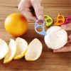 5pcs; Random Color Food Grade Steel Rocker; Orange Opener; Orange Peel Essential Tools