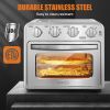 Chef Air Fryer Toaster Oven Combo;  4 Slice Toaster Convection Air Fryer Oven Warm;  Broil;  Toast;  Bake;  Air Fry;  Oil-Free;  16QT