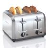 4 Slice Toaster Brushed Stainless Steel