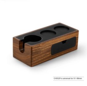 Bomber Coffee Handle Bracket Tamper Walnut Base Pressure Excited Filling Storage Seat (Option: Handle Bracket)