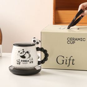 55 Degree Constant Temperature Cup Warm Set Cute Cartoon Panda (Option: 2style-EU)