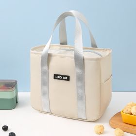 Thickened Bento Bag With Rice Bag In Large Size (Color: Beige)