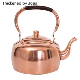 Large Thickened Household Brass Teapot (Option: Thickened by 3gas)