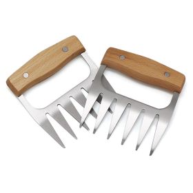 Steel/Plastic Meat Shredder Claws BBQ Claws Pulled Meat Handler Fork Paws for Shredding All Meats Accessories Kitchen Tools Paws (Color: , Ships From: China)