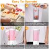 15.2OZ Portable Fruit Blender with 6 Blades Rechargeable Juice Cup for Shakes Smoothies Juice Personal Mini Fruit Mixer for Outdoor Gym Office