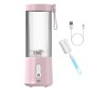 15.2OZ Portable Fruit Blender with 6 Blades Rechargeable Juice Cup for Shakes Smoothies Juice Personal Mini Fruit Mixer for Outdoor Gym Office