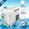 26 lbs Countertop LCD Display Ice Maker with Ice Scoop