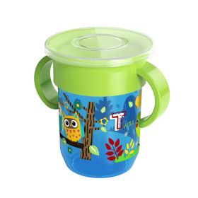 360 Degree Leakproof Magic Baby Drink Learning Cup (Option: Blue 260ML)